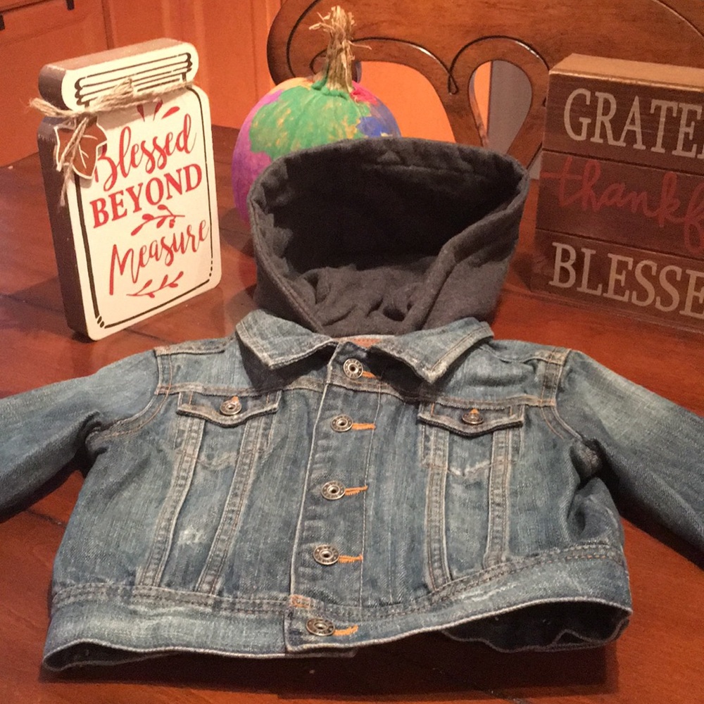 Guess Jeans Distressed Denim Jacket: Size 2t
